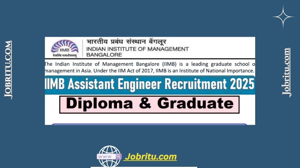 IIMB Assistant Engineer Recruitment 2025