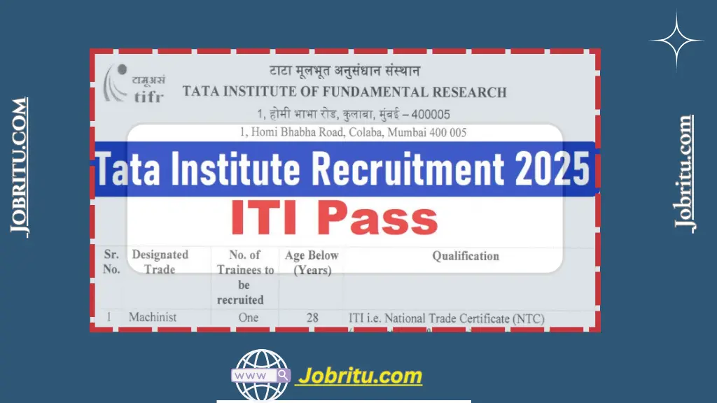TIFR Apprentice Recruitment 2025