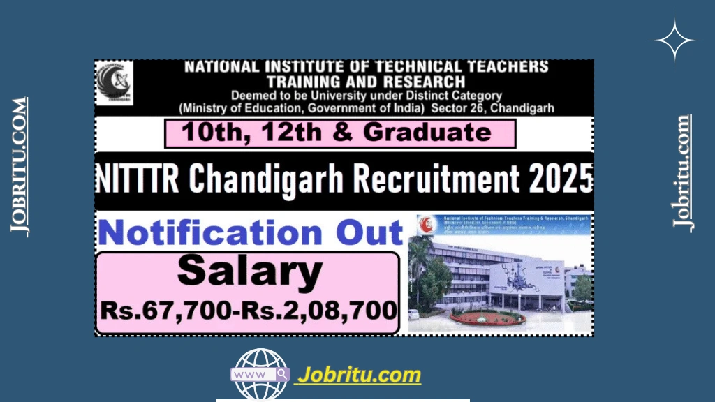 NITTTR Chandigarh Recruitment 2025