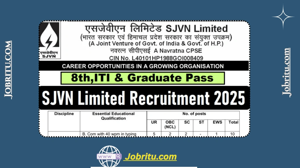 SJVN Limited Recruitment 2025