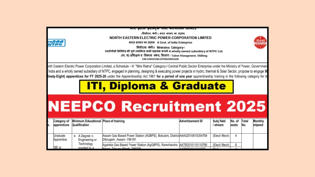 NEEPCO Recruitment 2025